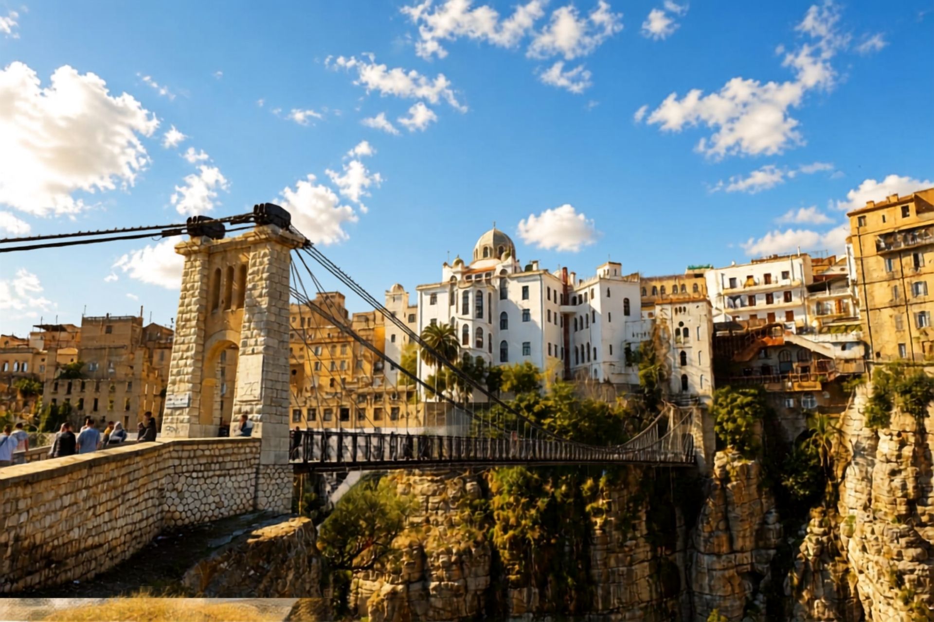 Suspension bridge and gorges of Constantine
